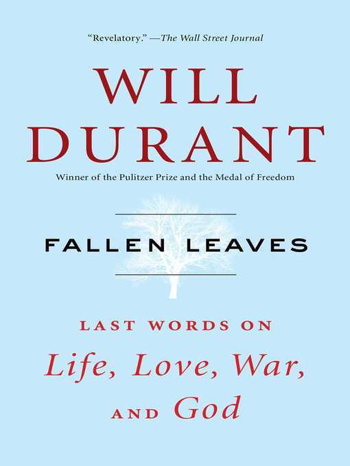 Title details for Fallen Leaves by Will Durant - Wait list